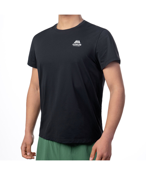 AONIJIE(オウニーツィエ)の「スポーツ半袖Tシャツ MT31 ブラック(Tシャツ/カットソー・レディース・その他・MEDIUM/LARGE/X-LARGE/XX-LARGE)」の2枚目の写真