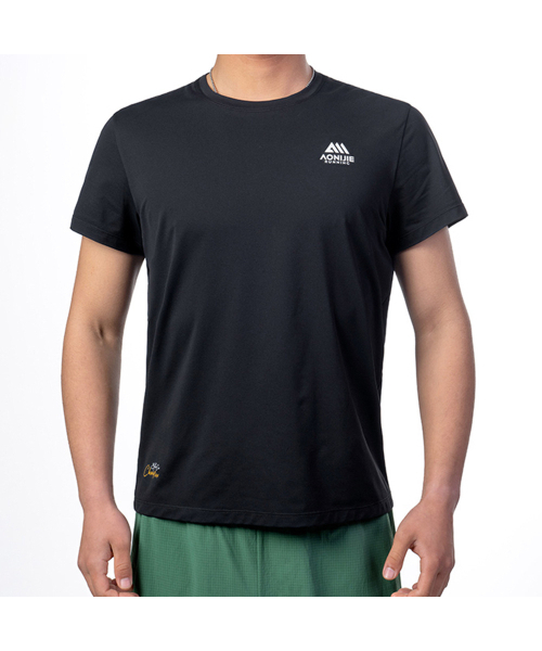 AONIJIE(オウニーツィエ)の「スポーツ半袖Tシャツ MT31 ブラック(Tシャツ/カットソー・レディース・その他・MEDIUM/LARGE/X-LARGE/XX-LARGE)」の3枚目の写真