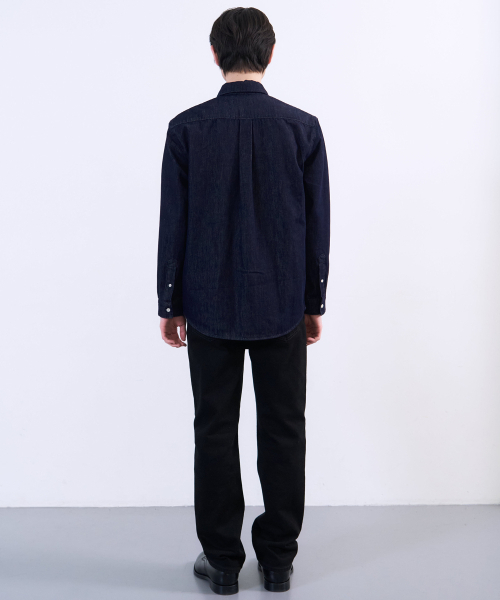 PLAC(プラック)の「ノンフェイドロングスリーブデニムシャツディープブルー(シャツ/ブラウス・メンズ・その他・SMALL/MEDIUM/LARGE)」の5枚目の写真