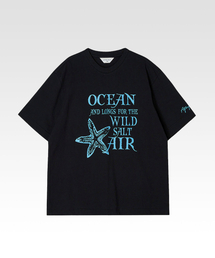 AFTERPRAY（アフタープレイ）の「オーシャンプリンテッドTシャツブラック（Tシャツ/カットソー）」