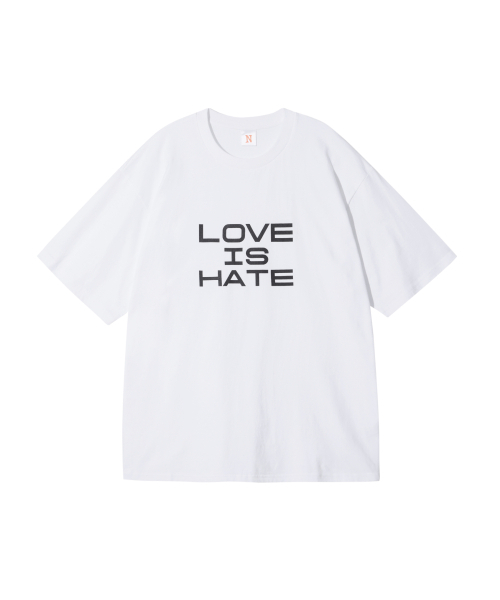 NETHERWORLD(ネザーワールド)の「LOVE IS HATE TEE WHITE(Tシャツ/カットソー・メンズ・その他・LARGE/MEDIUM/SMALL/X-LARGE)」の2枚目の写真