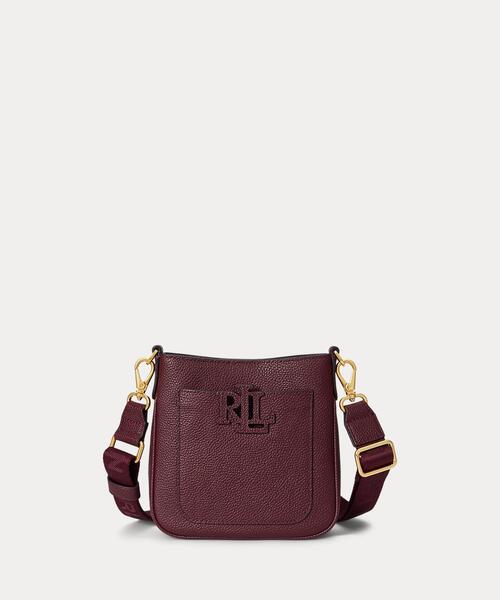 LAUREN RALPH LAUREN(ローレン ラルフ ローレン)の「ペブルド レザー スモール Cameryn クロスボディ(ショルダーバッグ・レディース・レッド・ONE)」の1枚目の写真