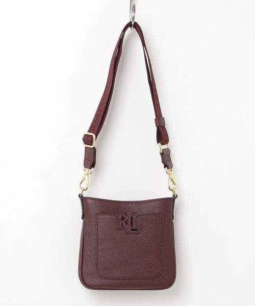 LAUREN RALPH LAUREN(ローレン ラルフ ローレン)の「ペブルド レザー スモール Cameryn クロスボディ(ショルダーバッグ・レディース・レッド・ONE)」の6枚目の写真