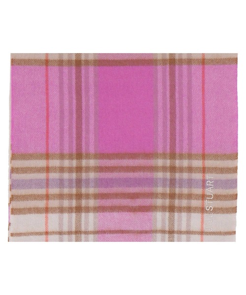 JILL STUART(ジルスチュアート)の「【数量限定】ノベルティ付き カシミヤチェックマフラー(マフラー・レディース・パープル/ピンク/イエロー/グリーン・FREE)」の10枚目の写真