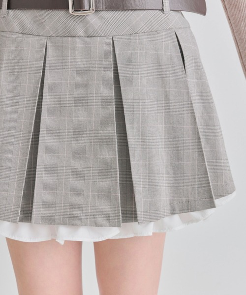 OLIVE des OLIVE（オリーブデオリーブ）の「裾フリルプリーツスカート（スカート・レディース・オフホワイト/ライトグレー/ネイビー・FREE）」の13枚目の写真