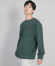 SAINTCREW（セントクルー）の「Loose-fit round-neck plain sweatshirt LRS-831 dark green（スウェット）」