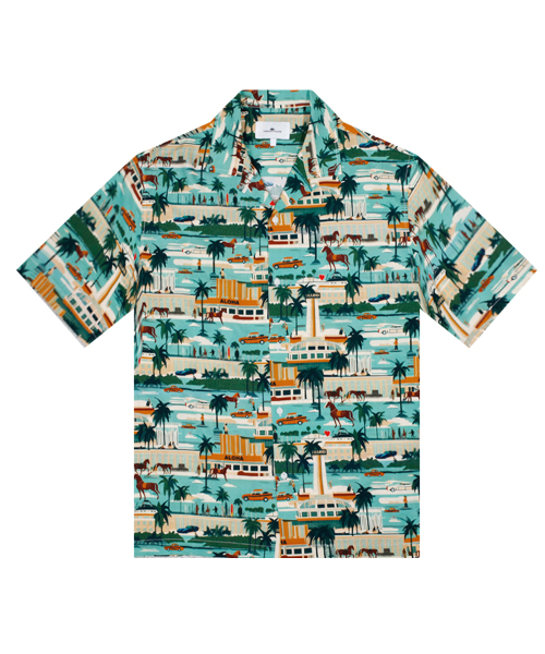 Hawaiian Shirt Monako‑Mint