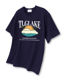 サンビーチ オーバーサイズ 半袖Tシャツ ネイビー