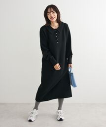 Green　Parks | 金釦ポロシャツニットワンピース(ワンピース)