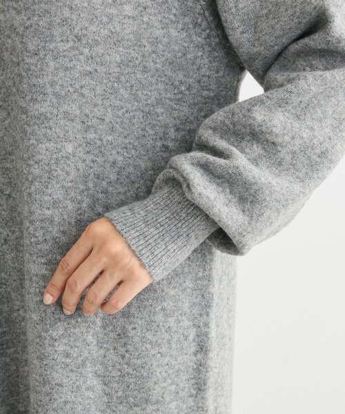 Green　Parks（グリーンパークス）の「金釦ポロシャツニットワンピース（ワンピース・レディース・杢グレー/ブラック・FREE）」の18枚目の写真