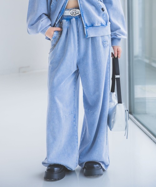 repipi armario（レピピ アルマリオ）の「Acidルーズスウェットパンツ【WEB限定カラーあり】（スウェットパンツ・キッズ・ブラック系その他/グレー/ブルー系その他/カモフラージュ・SMALL/MEDIUM/LARGE）」の4枚目の写真