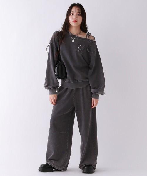 repipi armario（レピピ アルマリオ）の「Acidルーズスウェットパンツ【WEB限定カラーあり】（スウェットパンツ・キッズ・ブラック系その他/グレー/ブルー系その他/カモフラージュ・SMALL/MEDIUM/LARGE）」の6枚目の写真