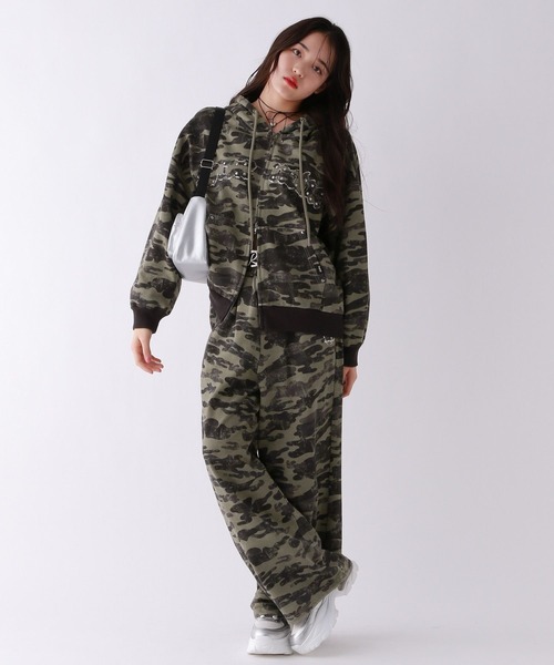 repipi armario（レピピ アルマリオ）の「Acidルーズスウェットパンツ【WEB限定カラーあり】（スウェットパンツ・キッズ・ブラック系その他/グレー/ブルー系その他/カモフラージュ・SMALL/MEDIUM/LARGE）」の15枚目の写真