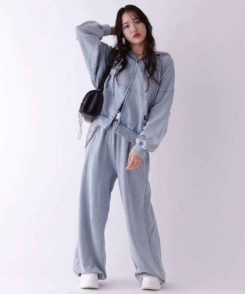 repipi armario（レピピ アルマリオ）の「Acidルーズスウェットパンツ【WEB限定カラーあり】（スウェットパンツ・キッズ・ブラック系その他/グレー/ブルー系その他/カモフラージュ・SMALL/MEDIUM/LARGE）」の18枚目の写真