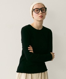 Crisp | 透かし編みニットプルオーバー(Tシャツ/カットソー)