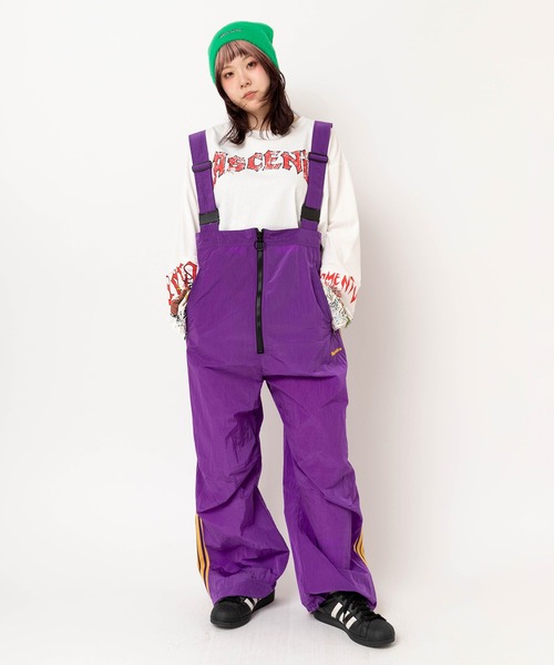 RNA（アールエヌエー）の「O0752 ナイロントラックオーバーオール（サロペット/オーバーオール・レディース・グレー/グリーン/パープル・MEDIUM）」の17枚目の写真