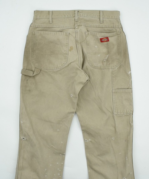 Dickies（ディッキーズ）の「【USED】Dickies グランジ BORO ペインターパンツ（カーゴパンツ・メンズ・ベージュ・LARGE）」の6枚目の写真