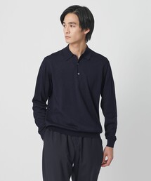 UNITED ARROWS | コットン ハイゲージ  ニットポロシャツ(ニット/セーター)