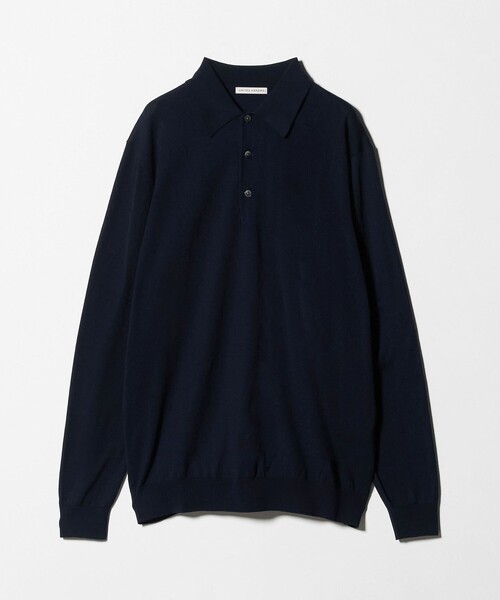 UNITED ARROWS（ユナイテッドアローズ）の「コットン ハイゲージ  ニットポロシャツ（ニット/セーター・メンズ・ダークブラウン/ネイビー・S/L/M/XL）」の10枚目の写真