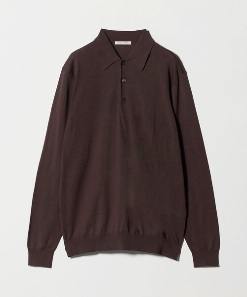 UNITED ARROWS（ユナイテッドアローズ）の「コットン ハイゲージ  ニットポロシャツ（ニット/セーター・メンズ・ダークブラウン/ネイビー・S/L/M/XL）」の15枚目の写真