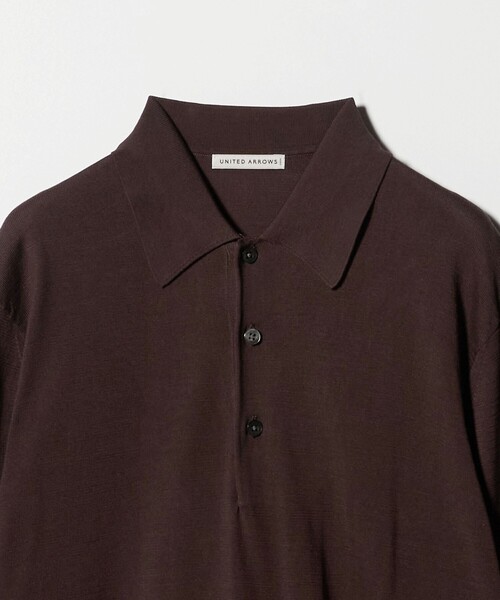 コットン ハイゲージ ニットポロシャツ（ニット/セーター）｜UNITED