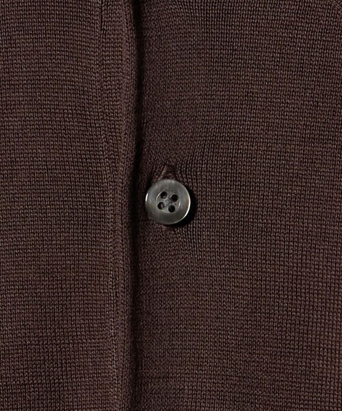 UNITED ARROWS（ユナイテッドアローズ）の「コットン ハイゲージ  ニットポロシャツ（ニット/セーター・メンズ・ダークブラウン/ネイビー・S/L/M/XL）」の18枚目の写真