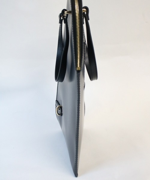 Scrap Book（スクラップブック）の「【atneK】glass tate tote / ガラスタテトート（中綿ショルダーベルト セット）（トートバッグ・レディース・ネイビー・FREE）」の10枚目の写真
