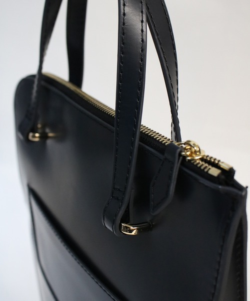 Scrap Book（スクラップブック）の「【atneK】glass tate tote / ガラスタテトート（中綿ショルダーベルト セット）（トートバッグ・レディース・ネイビー・FREE）」の7枚目の写真