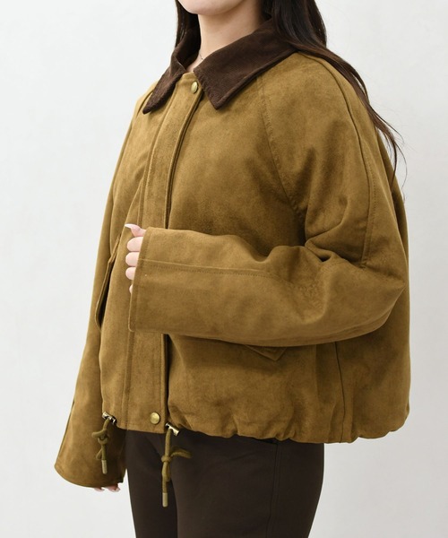MISCH MASCH(ミッシュマッシュ)の「一部店舗限定 配色スエードジャケット(その他アウター・レディース・キャメル/ブラウン・フリ-)」の11枚目の写真