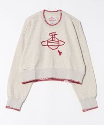 Vivienne Westwood | ブランケットステッチ裏毛ブロークン加工トップ(Tシャツ/カットソー)