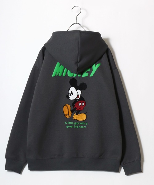 Disney(ディズニー)の「2026SS Disney/ディズニー ミッキー オーバーサイズ リップルダンボールスウェット アップリケ/サガラバック刺繍 ワンポイント フルジップパーカー レディース メンズ(パーカー・レディース・チャコール/ブラック/サックスブルー/アッシュグレー・M/L/LL)」の19枚目の写真