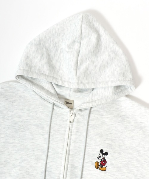 Disney(ディズニー)の「2026SS Disney/ディズニー ミッキー オーバーサイズ リップルダンボールスウェット アップリケ/サガラバック刺繍 ワンポイント フルジップパーカー レディース メンズ(パーカー・レディース・チャコール/ブラック/サックスブルー/アッシュグレー・M/L/LL)」の14枚目の写真