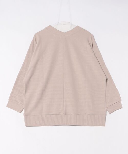 Honeys(ハニーズ)の「アクセ付ドルマントップス(Tシャツ/カットソー・レディース・グリーン/ブルー/ブラック/アイボリー/ベージュ・LL/L/M)」の16枚目の写真