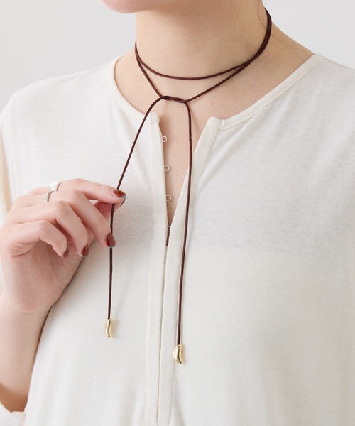 PAPILLONNER(パピヨネ)の「PAPILLONNER/コード2WAYネックレス(ネックレス・レディース・シルバー/ゴールド・FREE)」の1枚目の写真