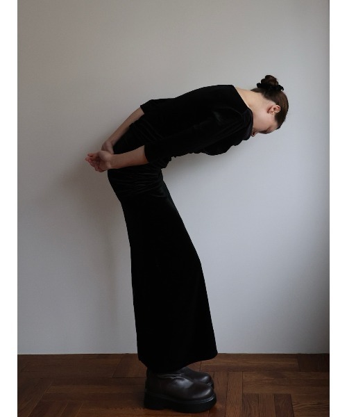 shirring drape velour dress（ワンピース）｜celon（セロン）の