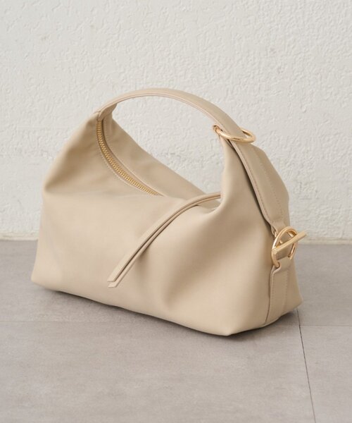 LOUNGEDRESS（ラウンジドレス）の「【GALENA/ガレナ】リングベルトバッグ（トートバッグ・レディース・ライトベージュ/モカ・FREE）」の2枚目の写真