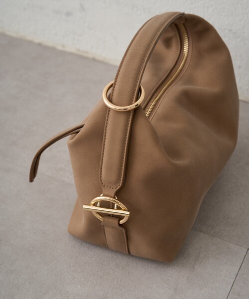 LOUNGEDRESS（ラウンジドレス）の「【GALENA/ガレナ】リングベルトバッグ（トートバッグ・レディース・ライトベージュ/モカ・FREE）」の12枚目の写真