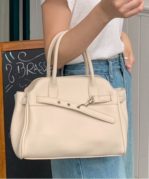 セール】ベルト付きハンドル2WAYミニショルダーバッグ（ショルダー