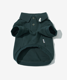 YALE（イェール）の「ヘリテージ ダン クイックドライ ピケ ドギ ポロシャツ ブルーグリーン（ペットウェア）」