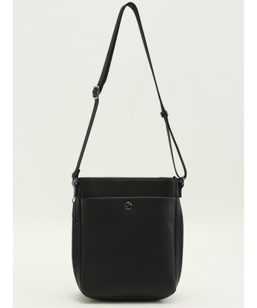 m.f.editorial(エムエフエディトリアル)の「m.f.エディトリアル メンズ 縦型 ミニショルダーバッグ(ショルダーバッグ・メンズ・グレー系その他2/ブラック・FREE)」の16枚目の写真