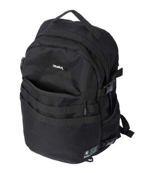 X-girl（エックスガール）の「FACE LABEL ADVENTURE BACKPACK（バックパック/リュック・レディース・グレー/ブラック・ONE SIZE）」の6枚目の写真