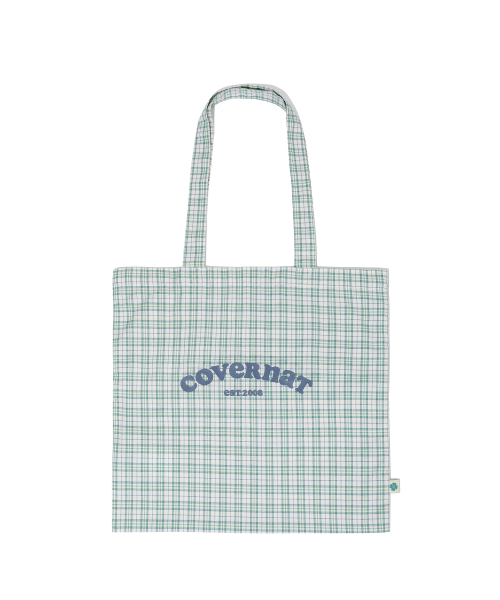 COVERNAT WOMAN(カバーナットウーマン)の「クローバーハートチェックエコバッググリーン(エコバッグ/サブバッグ・レディース・その他・FREE)」の1枚目の写真