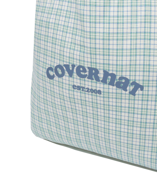 COVERNAT WOMAN(カバーナットウーマン)の「クローバーハートチェックエコバッググリーン(エコバッグ/サブバッグ・レディース・その他・FREE)」の6枚目の写真