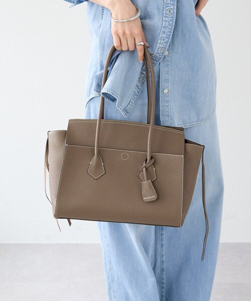 RIVE DROITE（リヴドロワ）の「予約【実用性抜群】フラップポケットトートバッグ（トートバッグ・レディース・ブラウン/ブラック・FREE）」の10枚目の写真