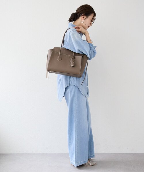 RIVE DROITE（リヴドロワ）の「予約【実用性抜群】フラップポケットトートバッグ（トートバッグ・レディース・ブラウン/ブラック・FREE）」の13枚目の写真