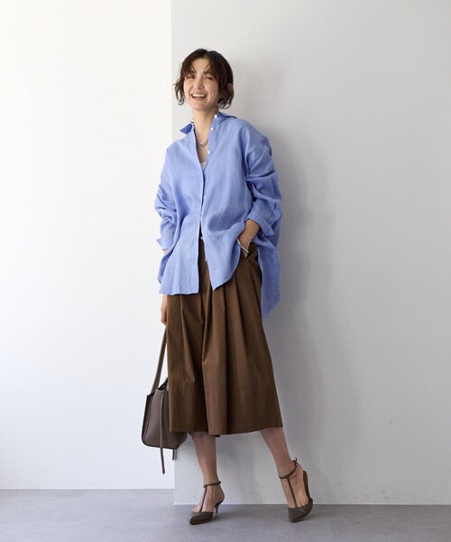 RIVE DROITE（リヴドロワ）の「予約【実用性抜群】フラップポケットトートバッグ（トートバッグ・レディース・ブラウン/ブラック・FREE）」の16枚目の写真