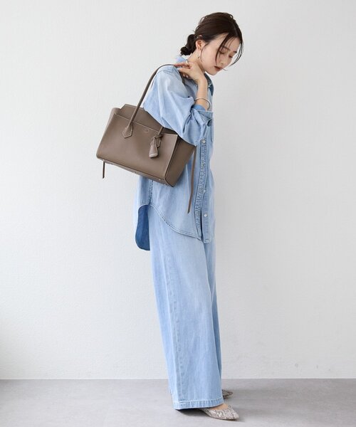 RIVE DROITE（リヴドロワ）の「【実用性抜群】フラップポケットトートバッグ（トートバッグ・レディース・ブラウン/ブラック・FREE）」の11枚目の写真