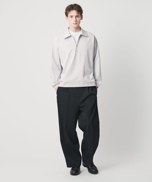 BEAUTY&YOUTH UNITED ARROWS(ビューティーアンドユースユナイテッドアローズ)の「DENCE コットン ジップ ポロカットソー(Tシャツ/カットソー・メンズ・ブラック/ライトグレー・XL/S/M/L)」の5枚目の写真