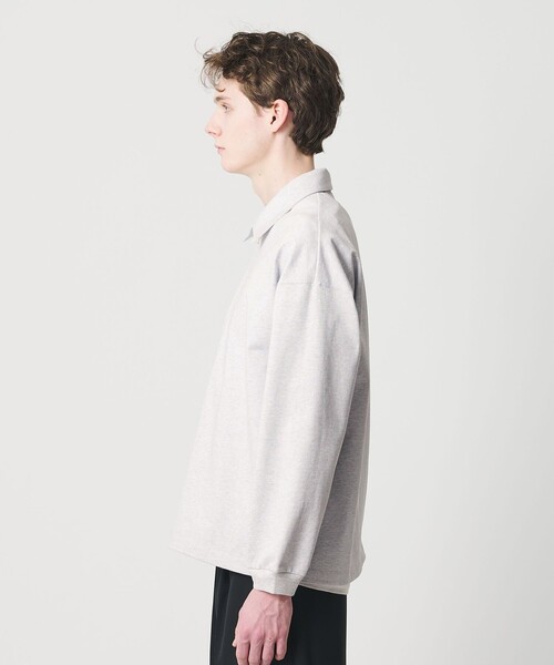 BEAUTY&YOUTH UNITED ARROWS(ビューティーアンドユースユナイテッドアローズ)の「DENCE コットン ジップ ポロカットソー(Tシャツ/カットソー・メンズ・ブラック/ライトグレー・XL/S/M/L)」の9枚目の写真