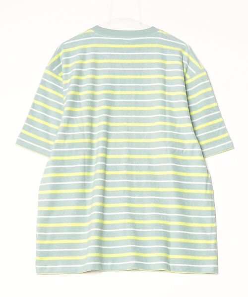 OFFSHORE(オフショア)の「PILE BORDER TEE(Tシャツ/カットソー・メンズ・ブルー/グリーン・XL/L/M/S)」の21枚目の写真